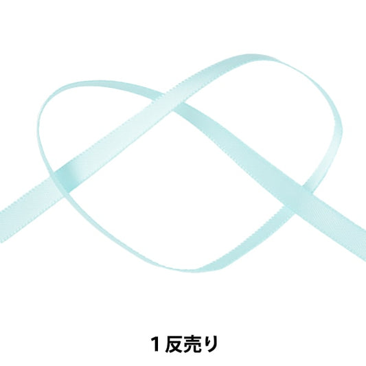 Ribbon "1 anti -sale double -sided satinRibbon Width about 6mm x about 10m volume aqua system "