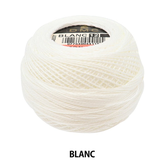 Embroidery yarn "DMC No. 12 embroidery thread BLANC" DMC Dewhm Sea