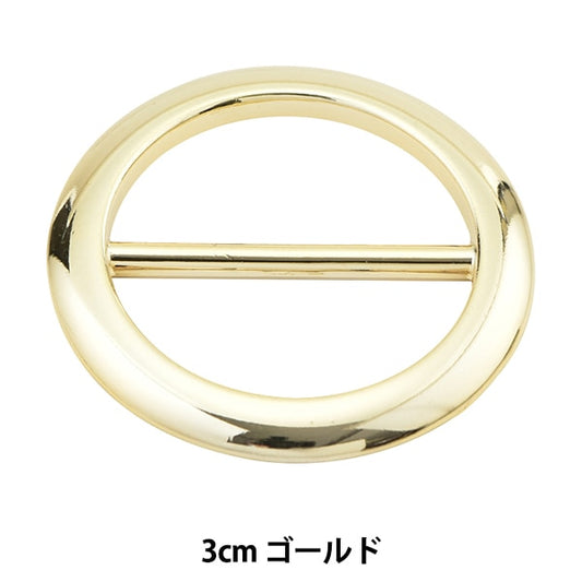 皮革支架“ Maru Buckle Gold 3cm MP3688-G-30”