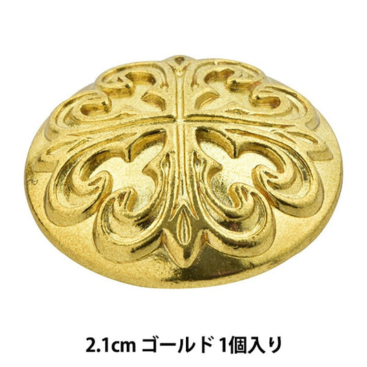 ボタン 『メタルボタン 2.1cm GiU ITN-633』 ベルアートオンダ