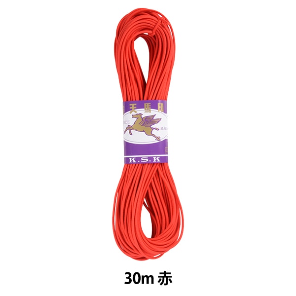 고무 끈 "울리 컬러 고무 30m 빨간색"Kintenma Kinenma