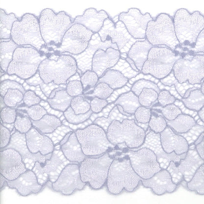 [Dalla quantità 5] nastro ribon in pizzo "Stretch Lace 2020 Modello floreale Purple IK262326R-3"