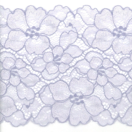 [Aus Quantität 5] Lace Ribon Tape "Stretch Lace 2020 Blumenmuster lila IK262326R-3"