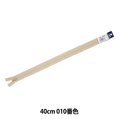 سحاب "تريكو مسطح 40 سم رقم 010 لون 25FK-40BL" YKK