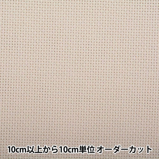 [From quantity 1] Embroidery Fabric "Java Cross 65 Ivory width about 89cm 65135-9" LECIEN Lecien COSMO Cosmo