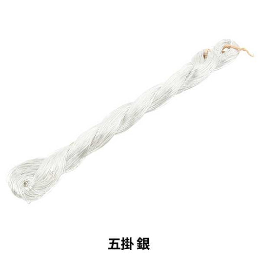 خيط التطريز "خيط التطريز الياباني الفضي جينشي-5"