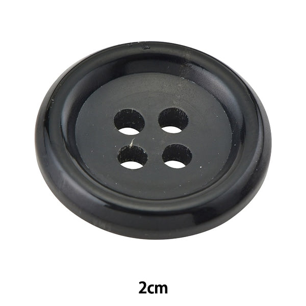 Knopf "Hon Buffalo vier Löcher Button B 2cm Hb230"