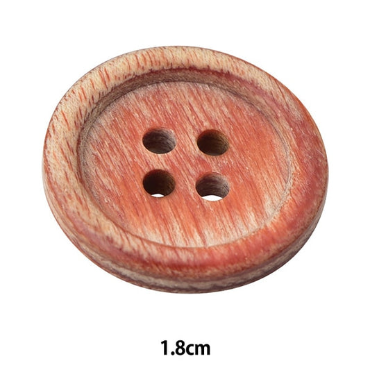 زر "زر خشب 4 فتحات 1.8 سم 1 قطعة K1100"