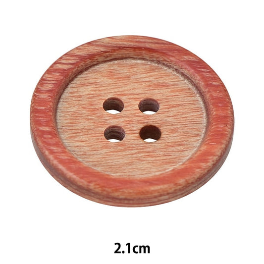 زر "زر خشب 4 فتحات 2.1 سم 1 قطعة K1100"