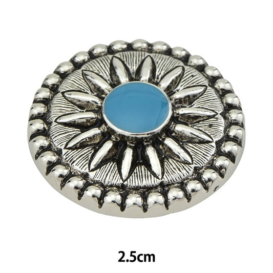 زر "زر معدني بقدم قفز مربعة NSU 2.5 سم KN8114"