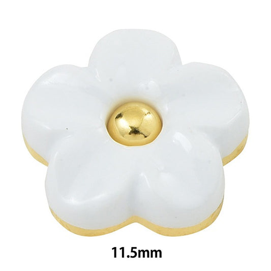 زر "زر على شكل زهرة بأرجل مربعة G 11.5 ملم NA6311"