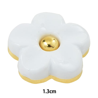 ボタン 『フラワーモチーフボタン 角カン足 G 1.3cm NA6311』