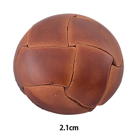 الزر "زر جلدي رقم 1 2.1 سم NO100"