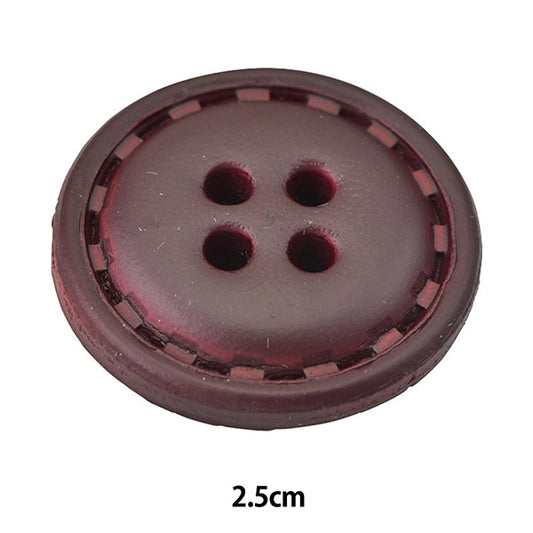 زر "زر جلدي بأربعة فتحات #3 2.5 سم NO21"