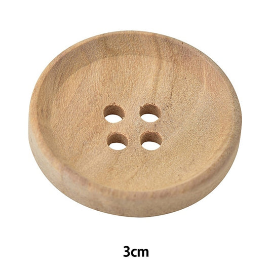 زر "زر خشب اربع فتحات #1 3 سم 1 قطعة OW7300"