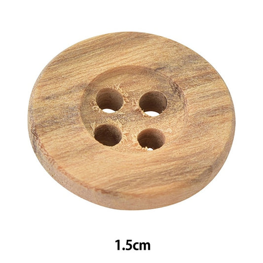 زر "زر خشب اربع فتحات #1 1.5 سم 1 قطعة OW7500"