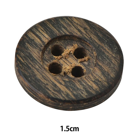 زر "زر خشب اربع فتحات #6 1.5 سم 1 قطعة OW7500"