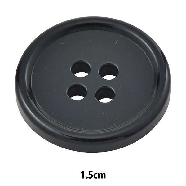 ボタン 『水牛調ボタン 四つ穴 #09 1.5cm PRV5』