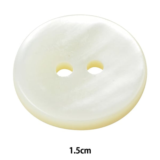 ボタン 『シェルボタン 二つ穴 1.5cm ST100』