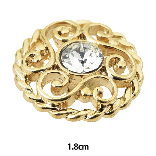 ボタン 『ビジューボタン 丸カン足 G 1.8cm SBC4265』