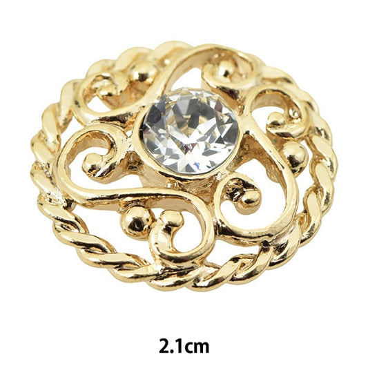 ボタン 『ビジューボタン 丸カン足 G 2.1cm SBC4265』