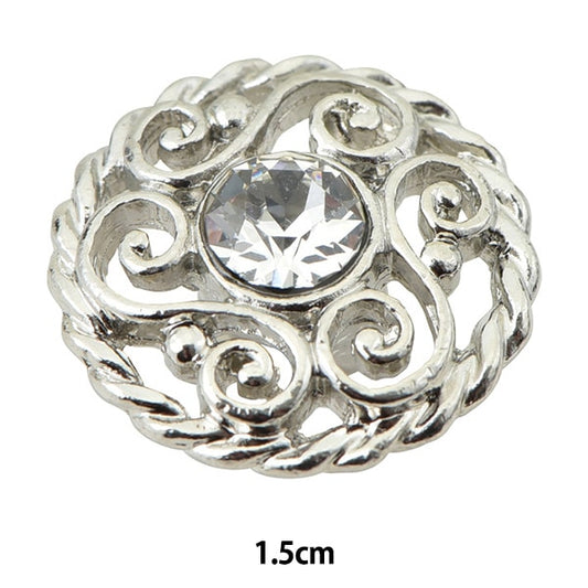 ボタン 『ビジューボタン 丸カン足 N 1.5cm SBC4265』