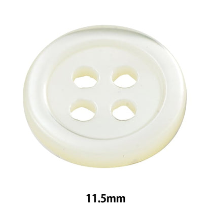 ボタン 『シェルボタン 四つ穴 11.5mm ST17』