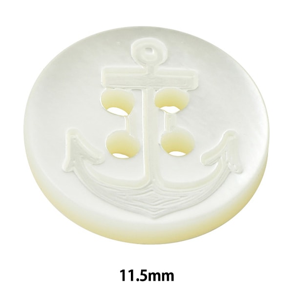 ボタン 『シェルボタン 四つ穴 11.5mm ST505』