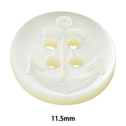 ボタン 『シェルボタン 四つ穴 11.5mm ST505』