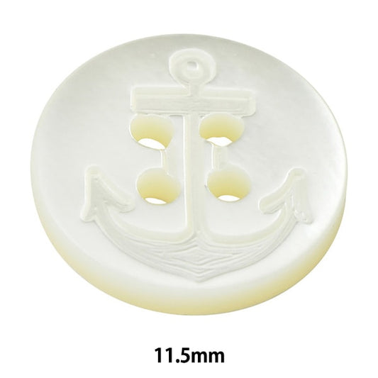 ボタン 『シェルボタン 四つ穴 11.5mm ST505』
