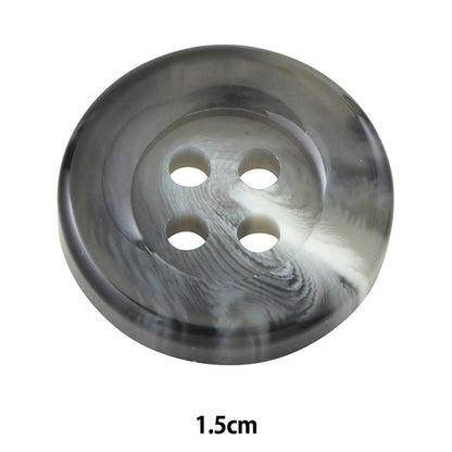 ボタン 『水牛調ボタン 四つ穴 #06 1.5cm VT9895』