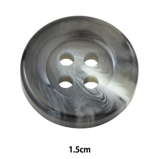 ボタン 『水牛調ボタン 四つ穴 #06 1.5cm VT9895』