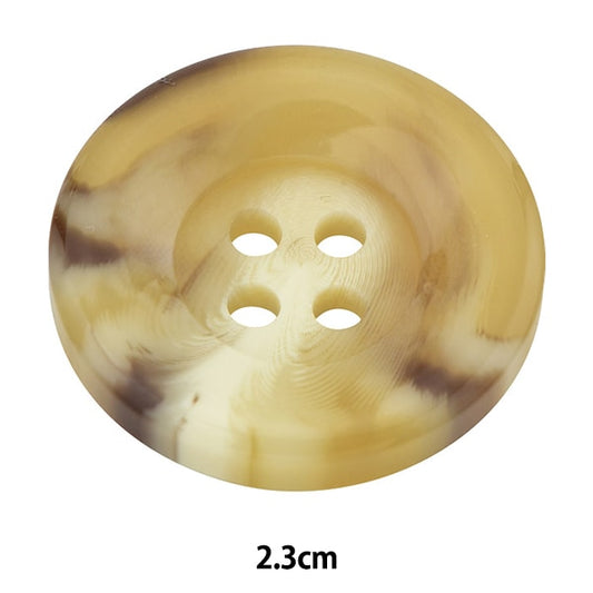 ボタン 『水牛調ボタン 四つ穴 #42 2.3cm VT9895』