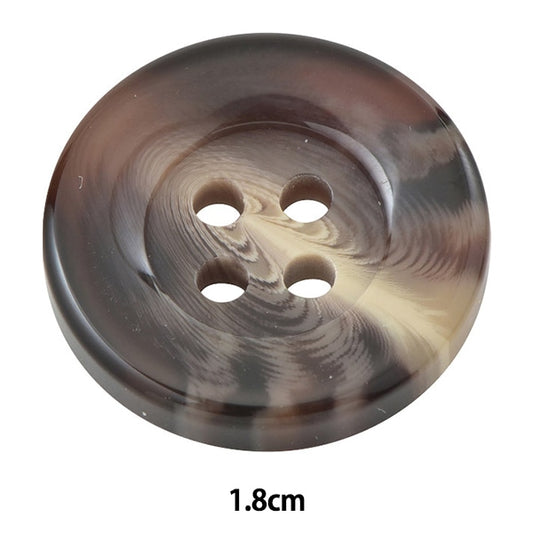 ボタン 『水牛調ボタン 四つ穴 #45 1.8cm VT9895』