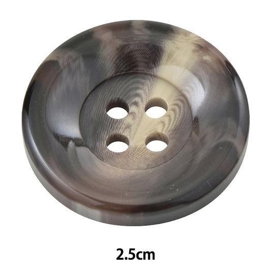 ボタン 『水牛調ボタン 四つ穴 #45 2.5cm VT9895』