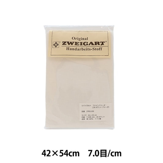Embroidery Fabric "Zweigart Fine Aida White 3793-100" Original Zweigart Handarbeits-Stoft
