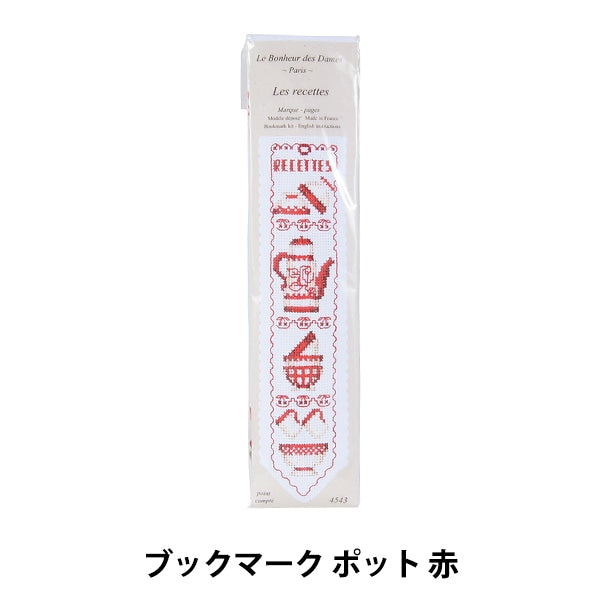 ImportEmbroidery kit "Le Bonheur des DAMES Bookmark Pot Red 4543"