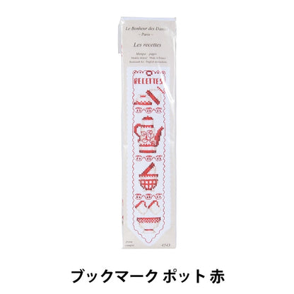 ImportEmbroidery kit "Le Bonheur des DAMES Bookmark Pot Red 4543"