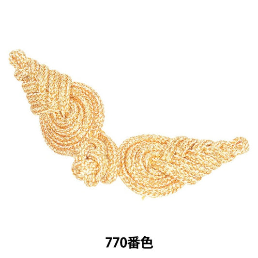 زر صيني "زر ضفدع ورق معدني متوسط ​​رقم 770 لون 171-171-555-7" دارين