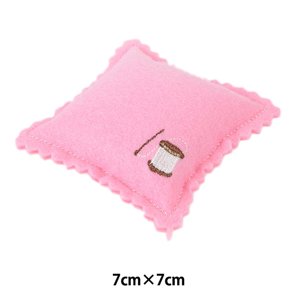 Coussin à épingles "Coussin rose en feutre Small Sun60-17" Suncoccoh Sankokko KIYOHARA
