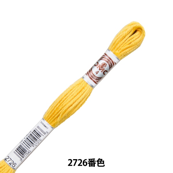 خيط التطريز "RETORS رقم 4 خيط التطريز ART.89 رقم 2726 لون" DMC