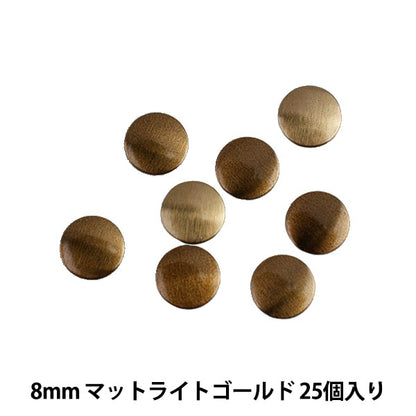 Rinestone "Metal Hot Fix rond 8 mm Matlight Gold RM0802"