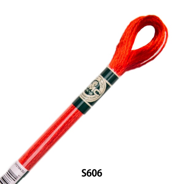 BordadoHilo "Satén DMCHilo Color S606] DMC Dewems