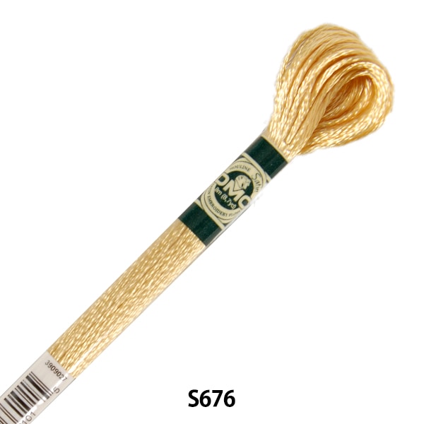 BordadoHilo "Satén DMCHilo Color S676] DMC Dewems