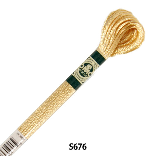 BordadoHilo "Satén DMCHilo Color S676] DMC Dewems