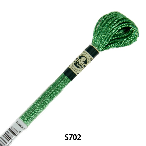 Embroidery thread "DMC satin thread S702 color" DMC Dewhm Sea Yuzawaya