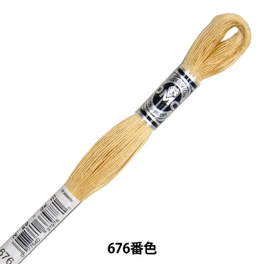 자수실 "DMC 25자수실 Abroder Art.107 676 컬러 "DMC DIEMENTEA