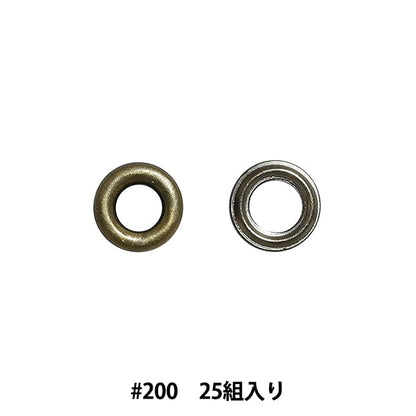 تركيبات معدنية "Eyelet #200 Antique gold x black Nickel SUN11-196" SUNCOCCOH