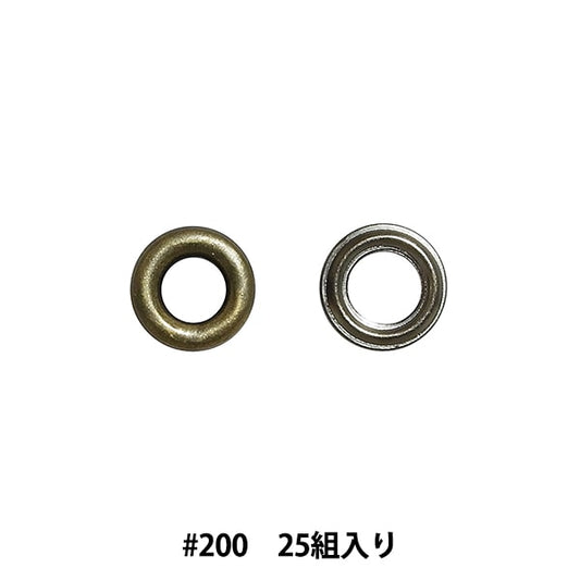 تركيبات معدنية "Eyelet #200 Antique gold x black Nickel SUN11-196" SUNCOCCOH