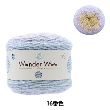 Fall and winterYarn "Antibacterial Wonder Wool 16th Color Sax" WORLD FESTA World Festa